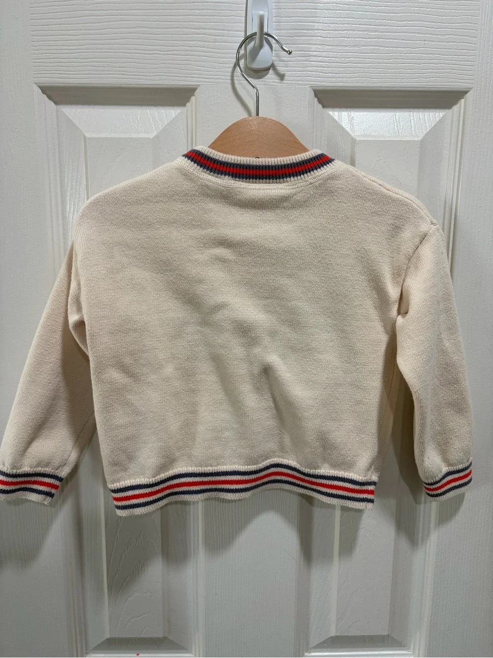 Gap Toddler Cream Mickey Mouse Crewneck Knit Sweater